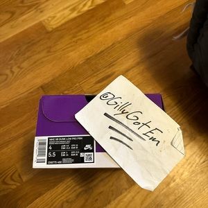 SOLD - Size 4 - Nike SB Dunk Low Navy Desert Ochre